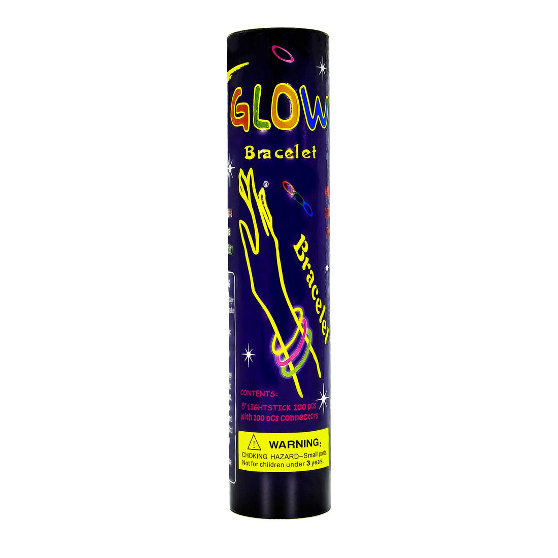 N/B Children's Glow Sticks Supplies, Pack of 100 (7.7in)