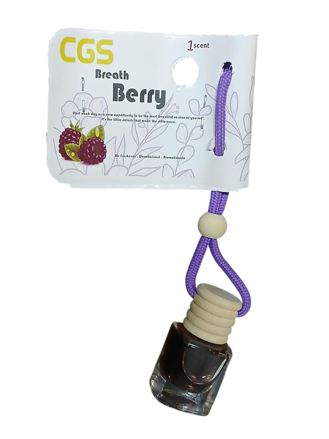 CGS | Mini Diffuser Air Freshener for Car, Home (Berry)