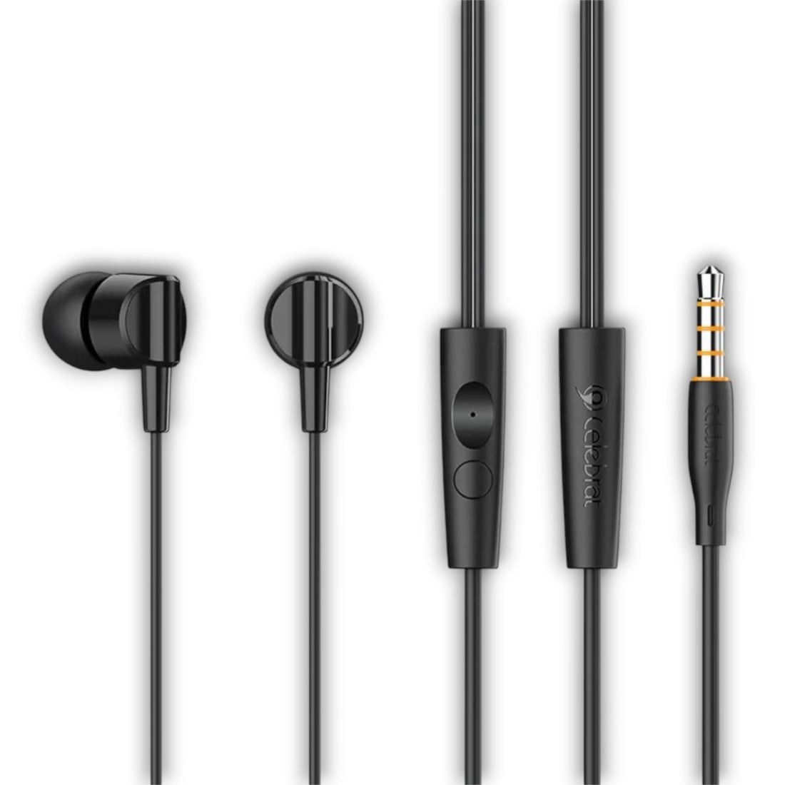 Celebrat G35 Earphone Stereo Wired Series In-Ear Wired Earbuds-Headset with Mic (Microphone) Pure Sound With Microphone And Comfortable Wearing Design Practical For Mobile Phones