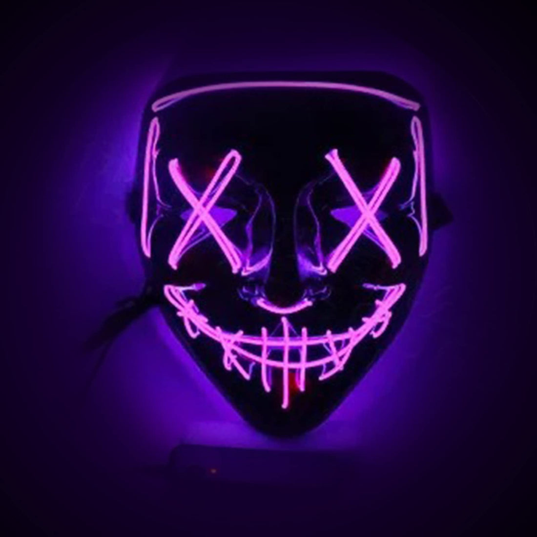 Scary LED Halloween Mask, Light up Mask Cosplay, LED Mask EL Wire Scary Mask , Masquerade Cosplay Light Up Face Mask ,Halloween Face Masks for Men Women Kids