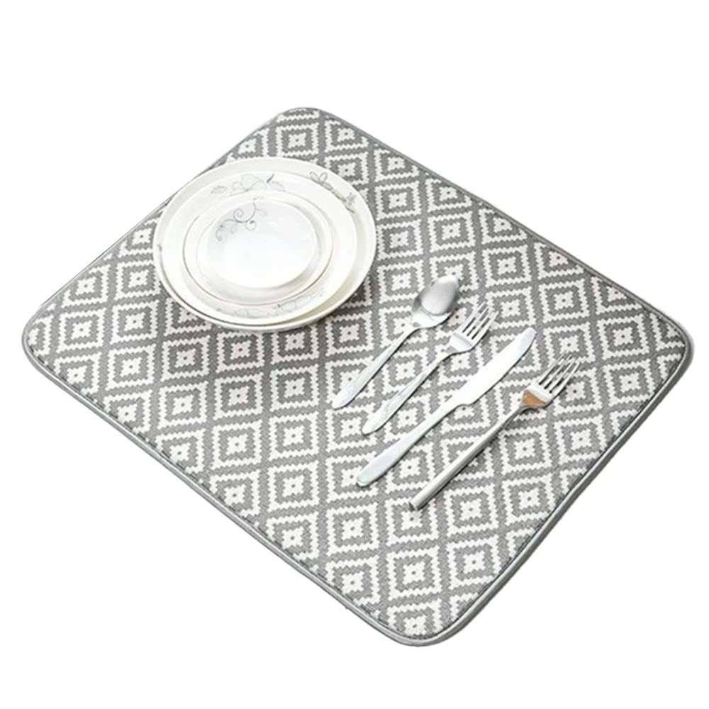 1PC Microfiber Dish Drying Mat For Kitchen - Random Shape 40*50CM