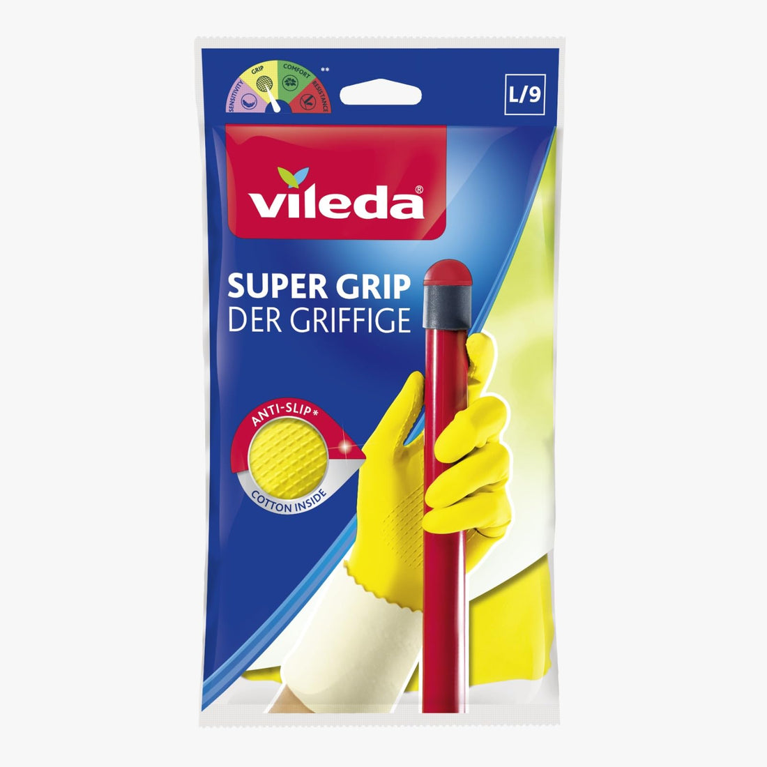 Vileda Supergrip Gloves Large