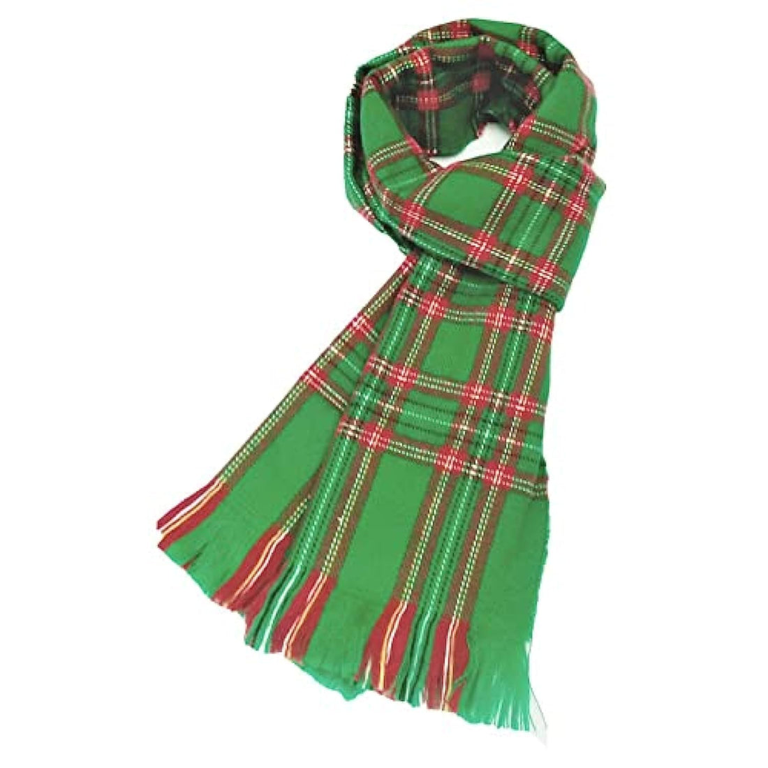 Green Christmas Scarf 180cm x 30cm كوفيات أخضر .. كوفية سكارف هدية شال