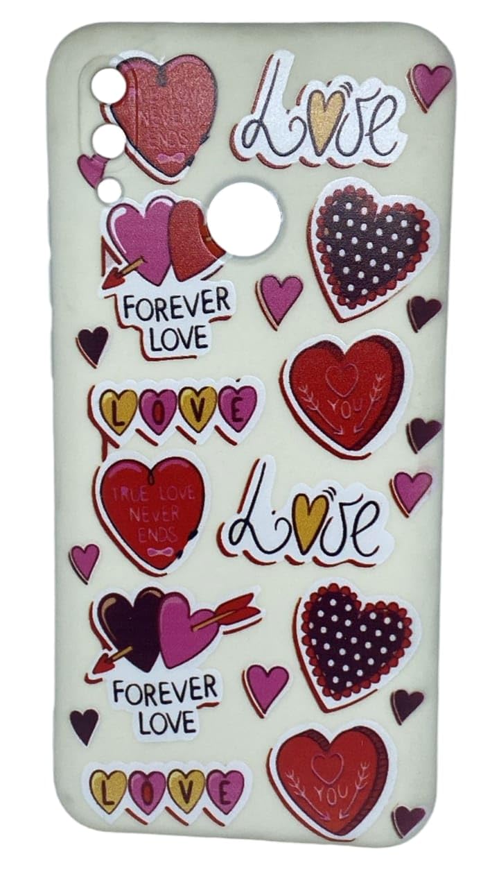 3mara store Silicone Graphic Back Case Cover Compatible with Huawei Y9 2019 New Design High Quality Material Anti Shock (Color 9)