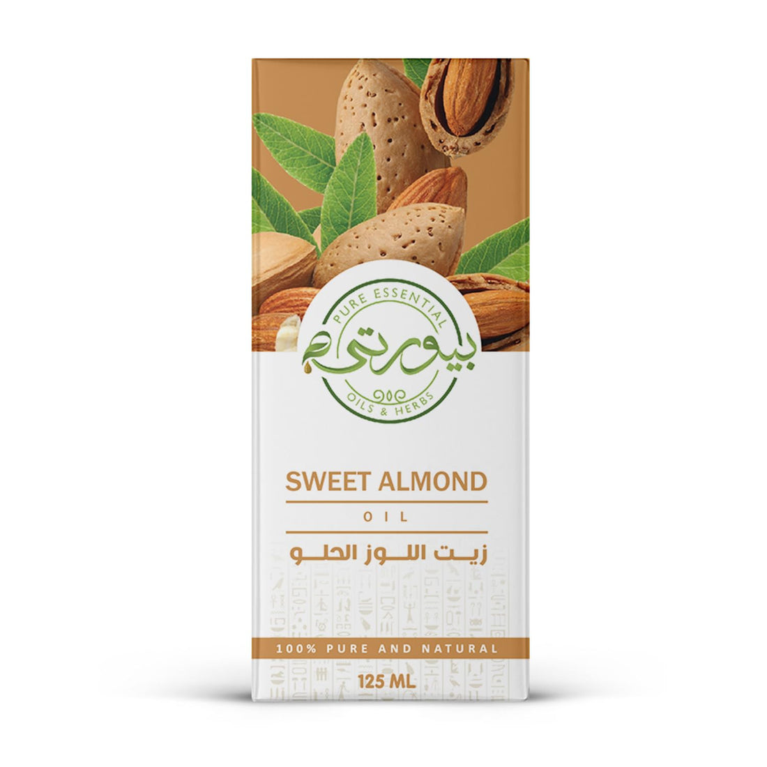 Purity Sweet Almond Oil - 100% Pure, Natural Moisturizer for Hair, Skin, and Nails - 125ml