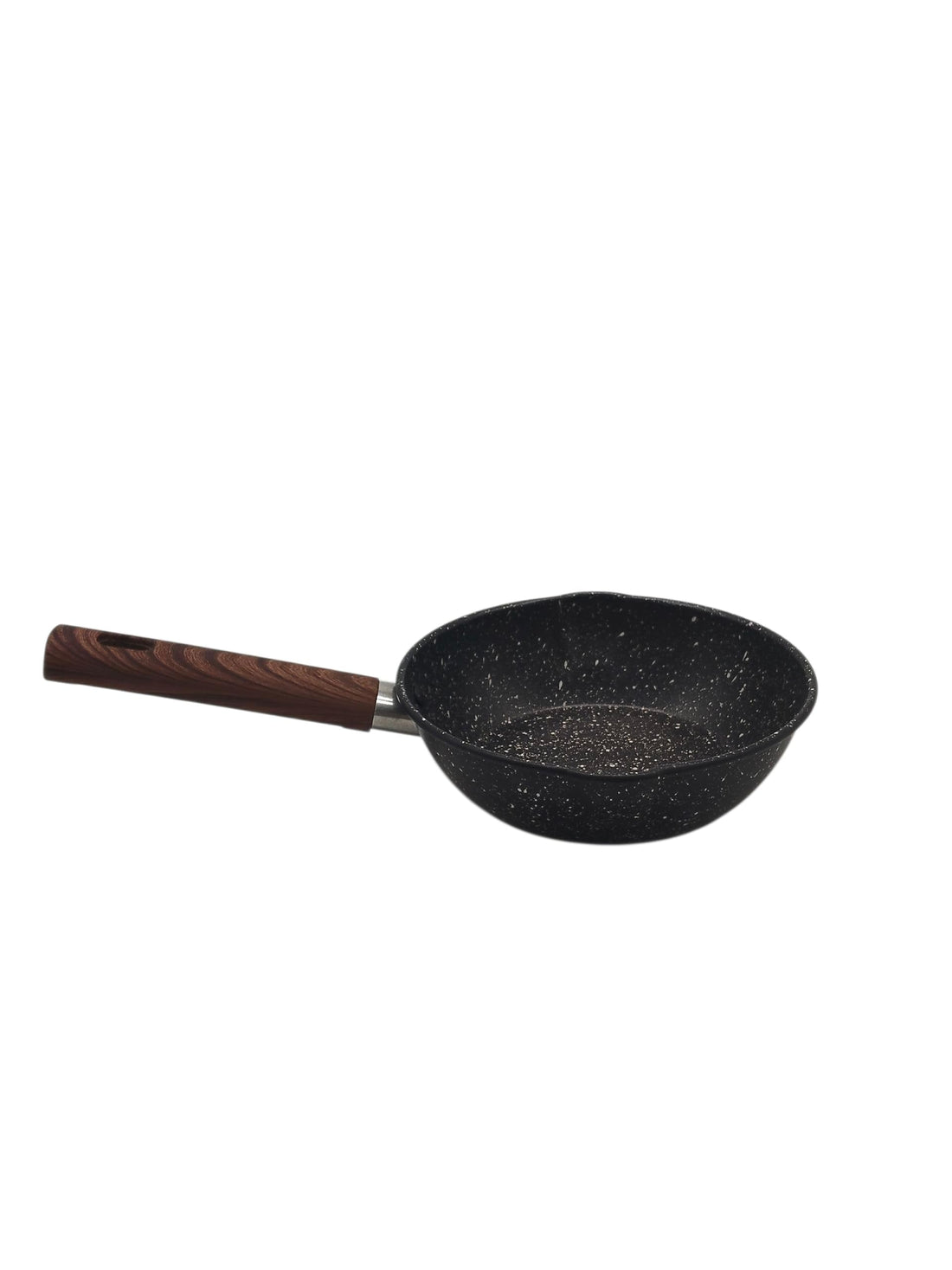 Caesar Wooden Handle Granite Non-Stick Frying Pan Set, 2 Pieces - Black