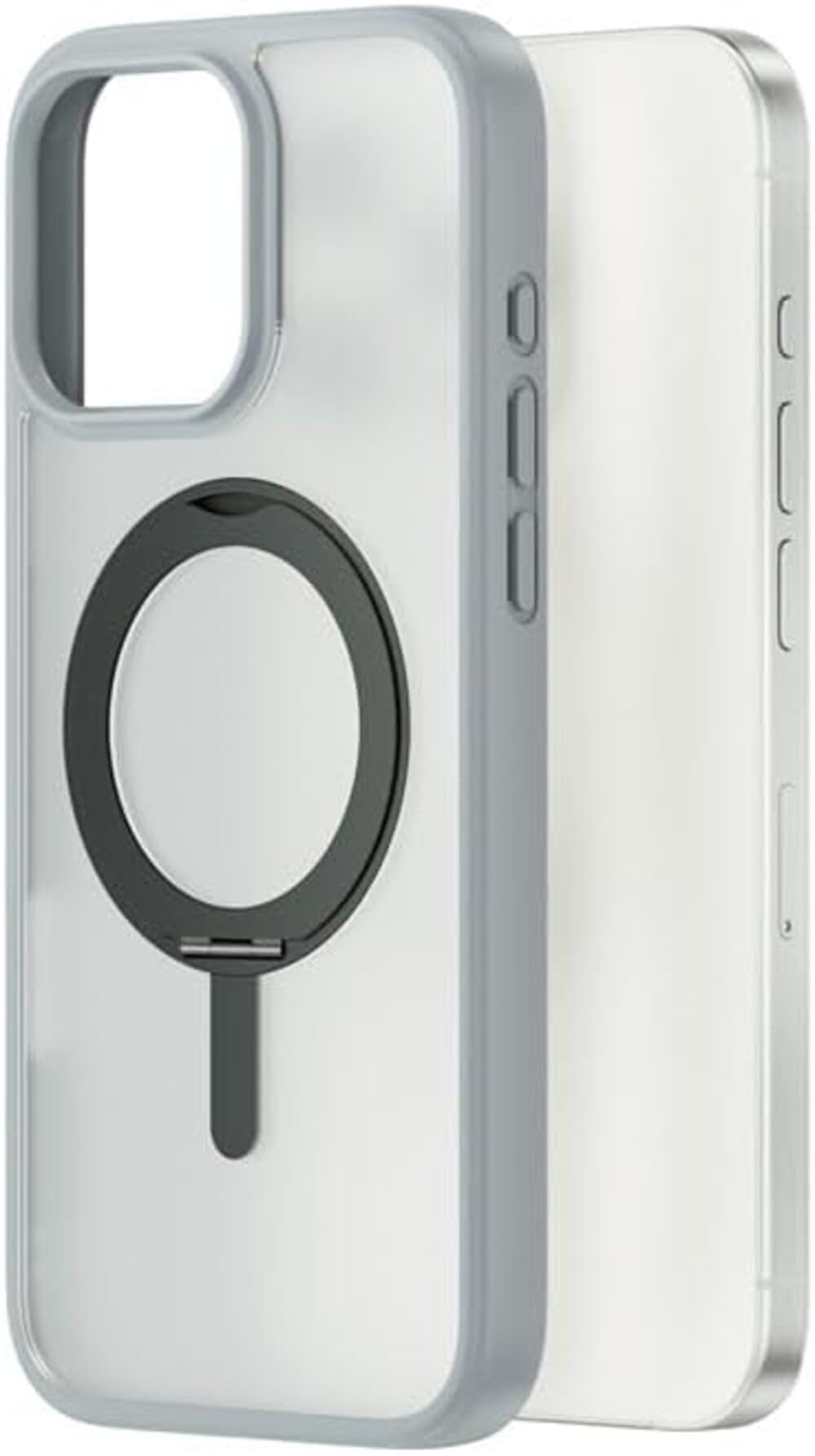 WiWU Armor Ultra Case for iPhone 16 Plus (6.7 Inch), Military-Grade Drop Protection with Reinforced Corners & Slim Matte Finish, Shock-Absorbing Protective Bumper Shell – Grey | 18 Months Warranty