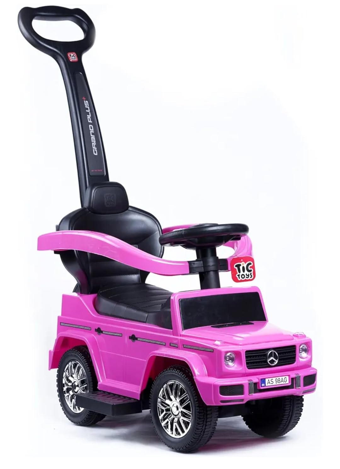 TIK TOYS "GRAND PLUS" Ride On Car - Baby Stroller 1-7 Years (Pink)