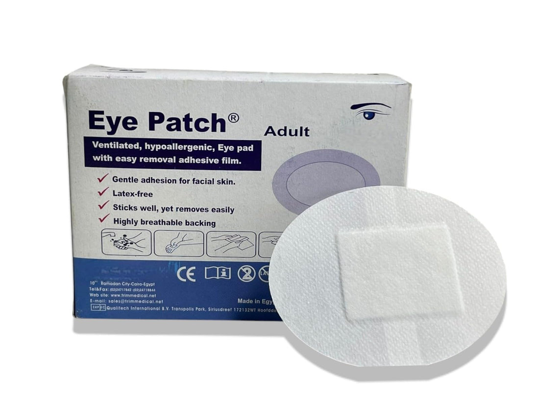 10 Pcs Medical Eye Patches for Adults, Ventilated, Latex Free, Easy to Remove, with Comfortable Skin Protective Cover
