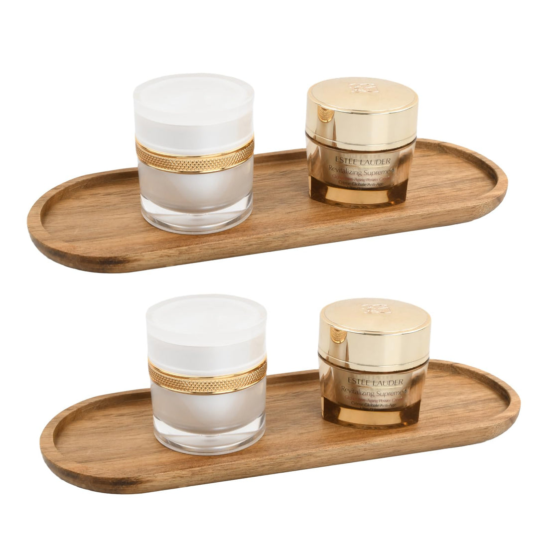 Pack of 2 Oval Bamboo Trays, Bamboo Tray, Small Oval, Bamboo Coasters, Oval Decorative Trays, Serving Plates, Bamboo Coasters, Kitchen Tray, for Bread, Dessert, Biscuit, Tea, Coffee, Cake