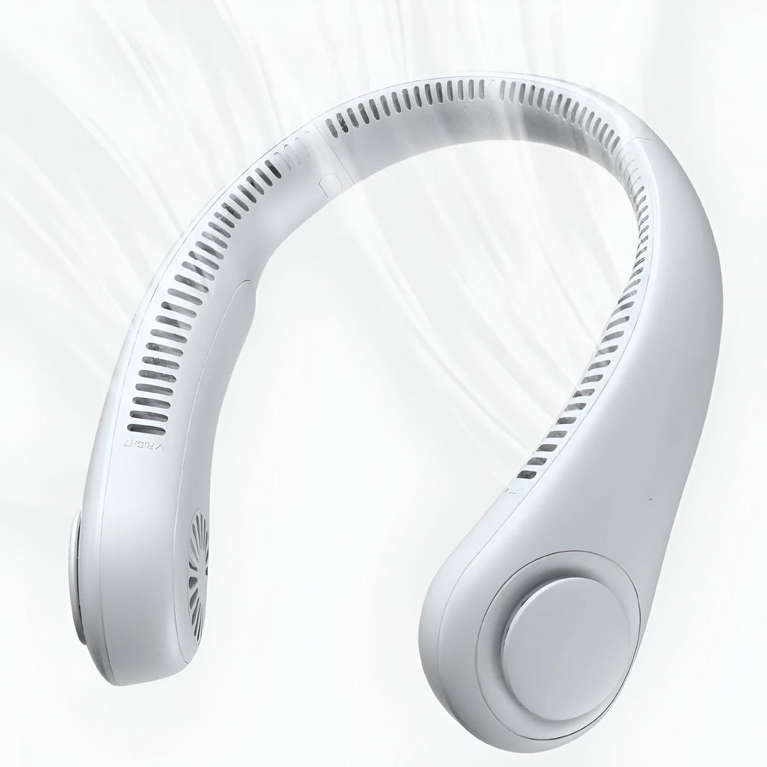 Portable Bladeless Neck Fan with USB Port: keep cool while traveling with this comfortable neck fan for all day use and relaxation