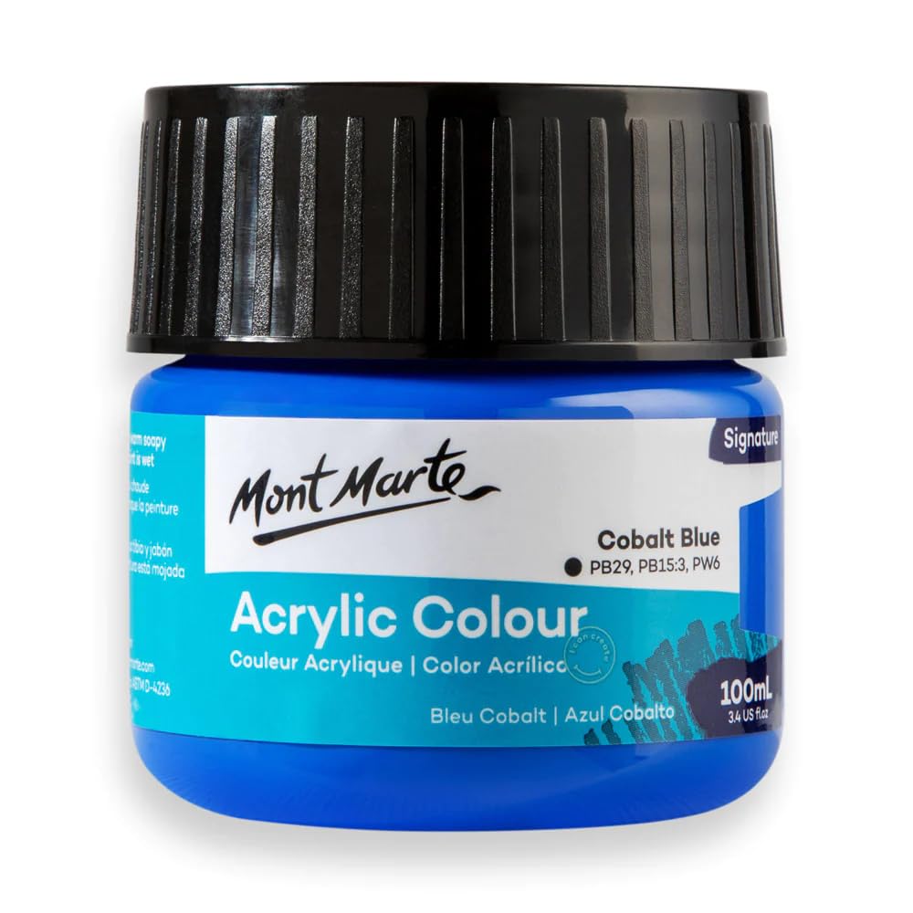 Monte Marte MSCH1018 Acrylic Colour Paint 100 ml, Cobalt Blue