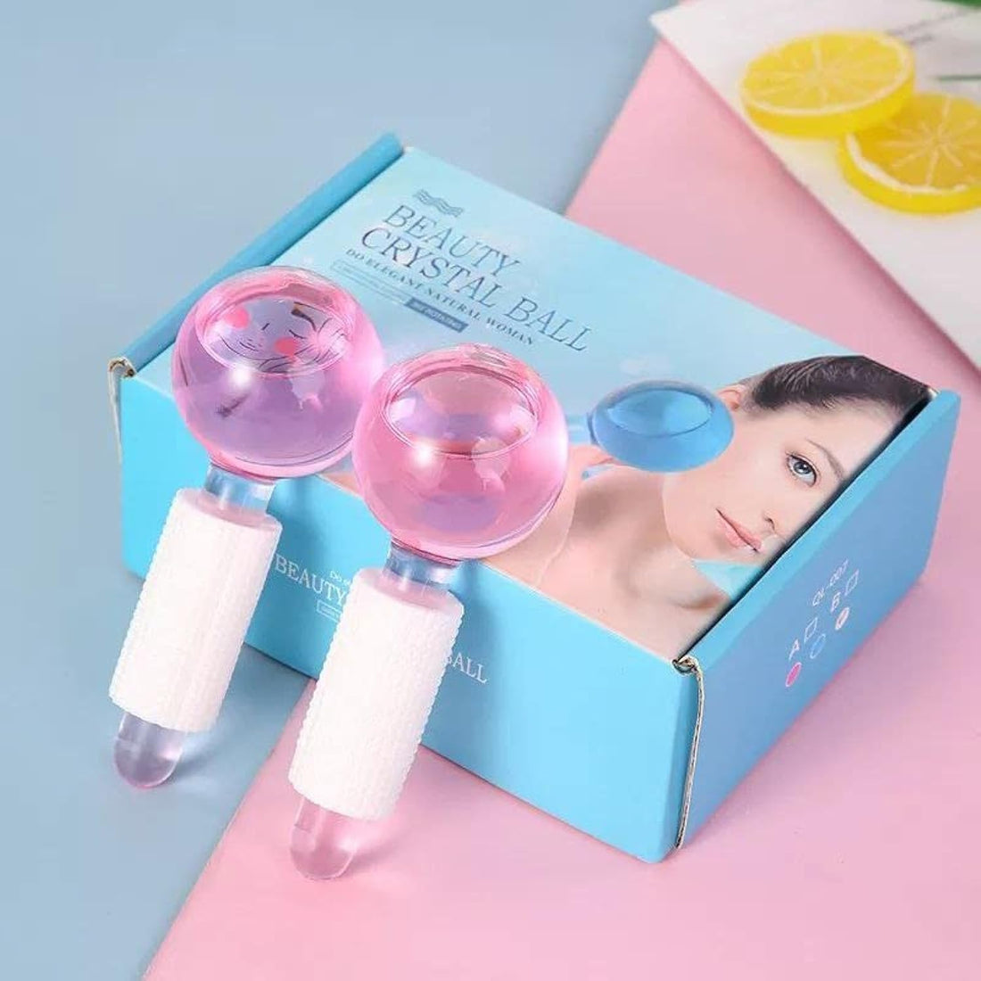 2pcs New Ice Roll Balls Face Cooling Balls for Cold Face Massage Skin Care