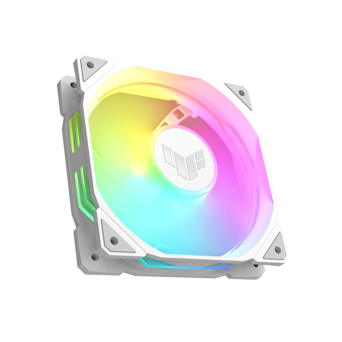 ASUS TUF Gaming TR120 ARGB Reverse Blade White Case Fan Single Pack (120 mm PWM PC Fan, 2000 rpm, 2.75 mm H2O, 76.3 CFM Airflow, 16 Individually Addressable RGB LEDs, White)
