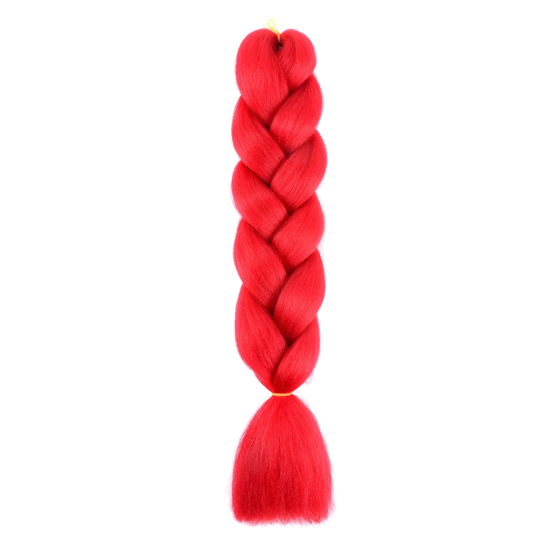 Voluminous braids - Vibrant synthetic hair extensions that provide tangle-free smoothness, are easy to install, and suitable for trendy looks and daily protective hairstyles. (red)