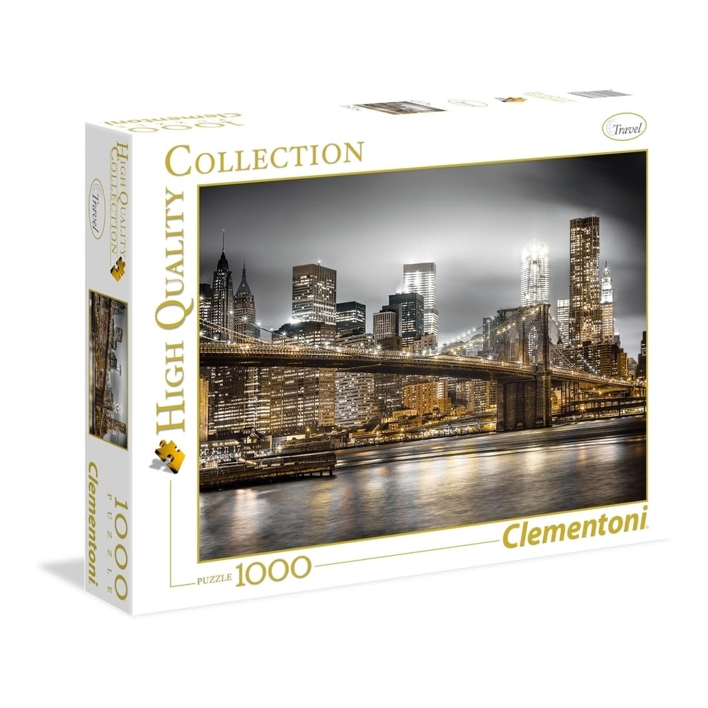 Clementoni puzzle hqc newyork skyline 1000 pieces, multicolor, 6800000248, 39366.4