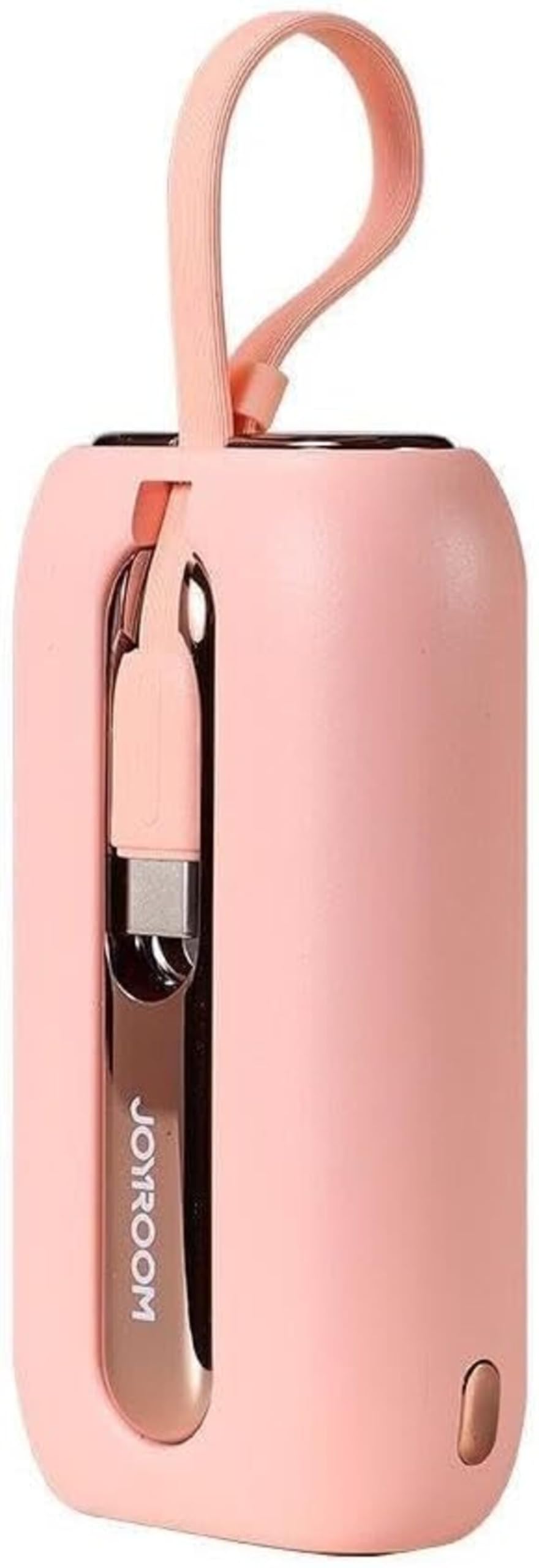 Joyroom JR-L012 Colorful Series 22.5W mini Power Bank with Dual Cables 10000mAh-Pink