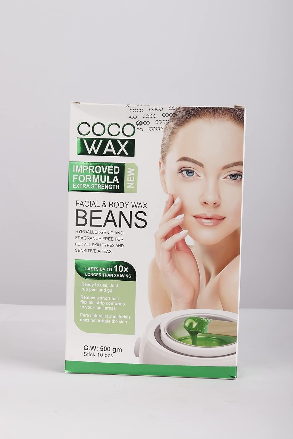 Coco Wax Beans Sea Mud Wax Green Apple 500gm