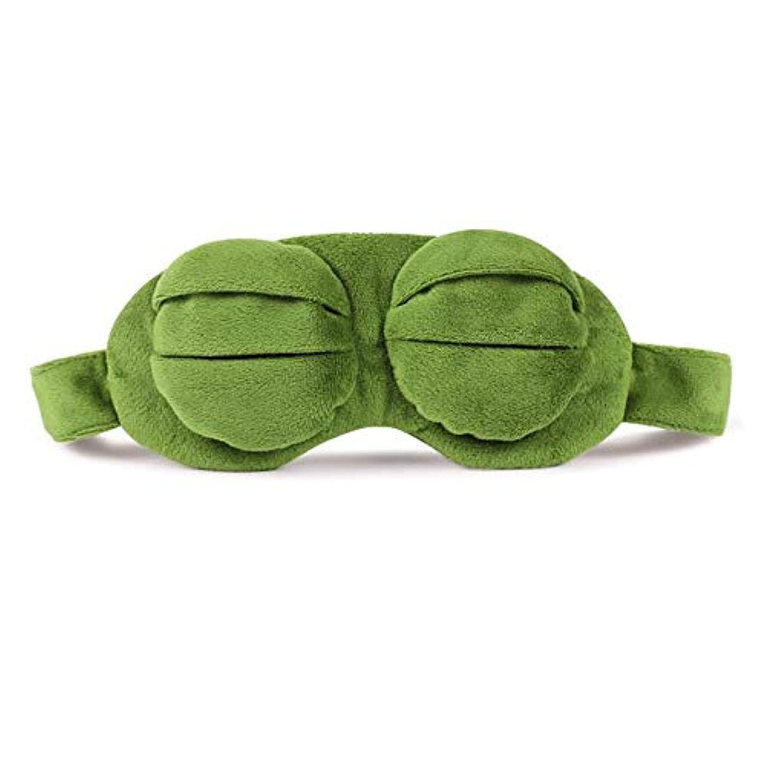 Funny Creative Pepe the Frog Sad Frog 3D Eye Mask Cover Cartoon Plush Sleeping Mask Cute Anime Gift
