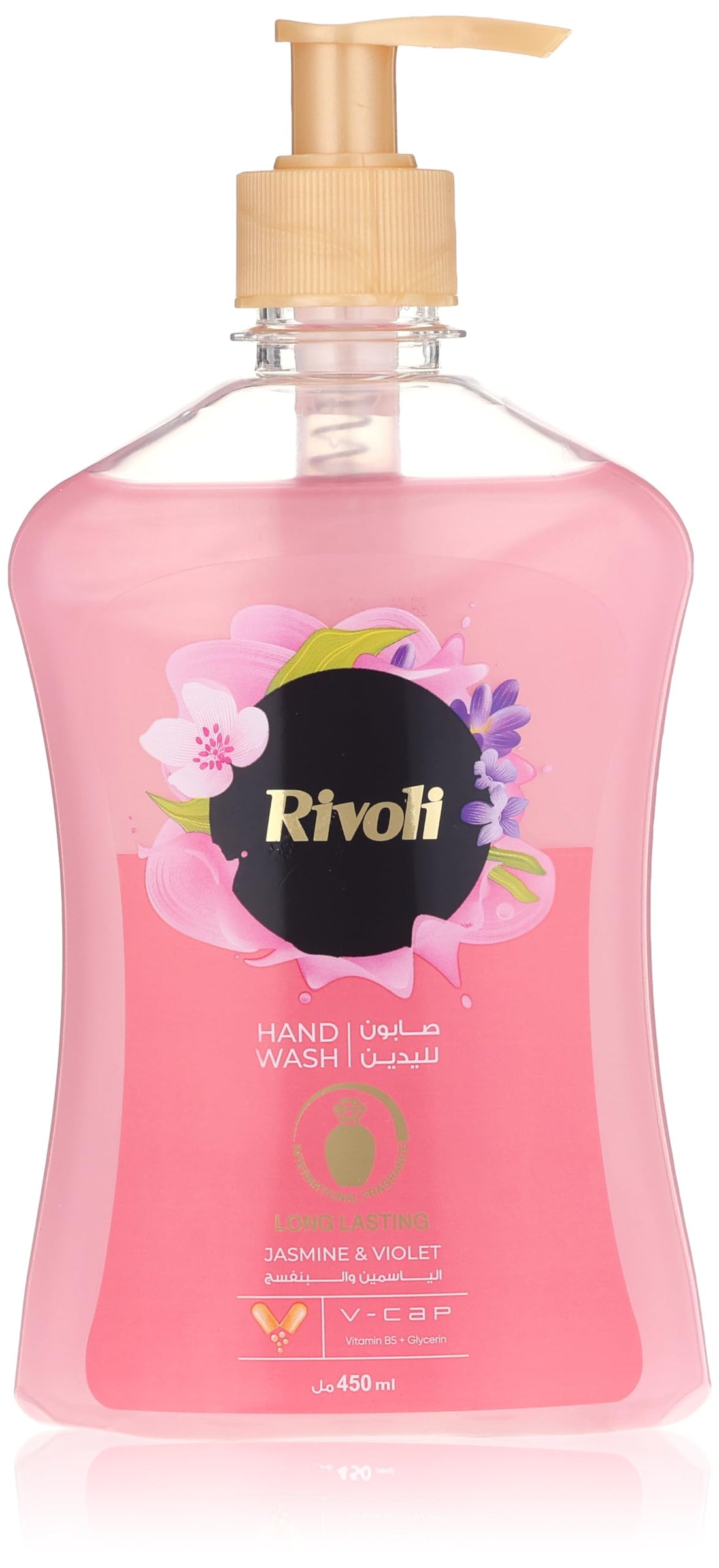 Rivoli rose hand wash 450 ml, pink