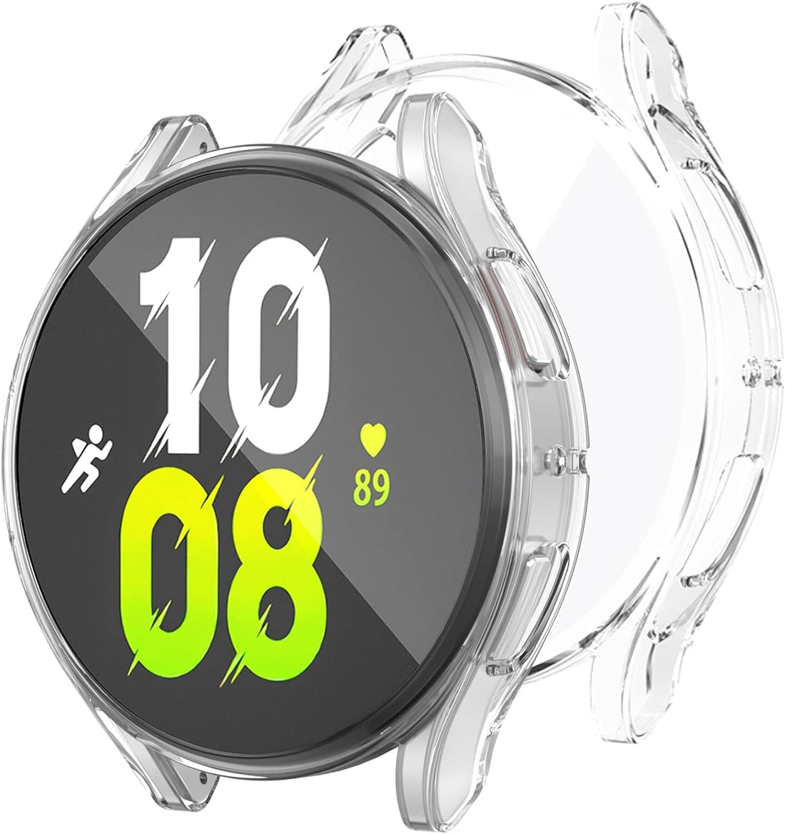 Next store Compatible with Samsung Galaxy Watch 5 Case 2022 / Galaxy Watch 4 2021 Screen Protector 40mm TPU Anti-Scratch Full Face Protective Cover (Clear)
