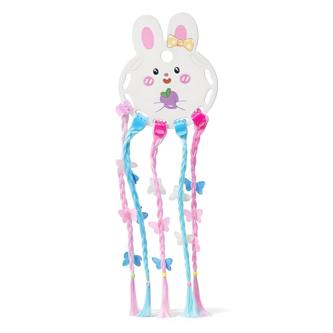 Kids Bows - Elegant hair clips with braided hip hop styles for children, great for fun activities for little girls, adorned with a pretty bow and sweet design. (Option 1)