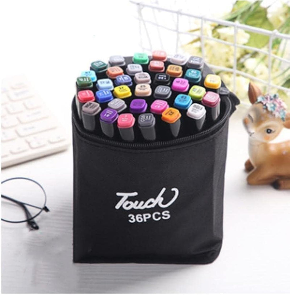 SARJAK 36 Pcs Alcohol Markers for Drawing and Drawing || Highlighter Pen Art Supplies (36 Markers)