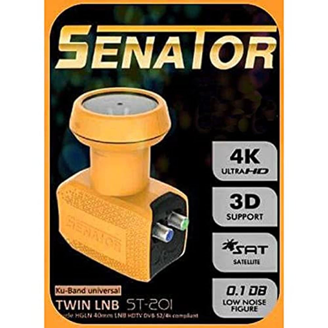 Senator ST-201 Universal Twin LNB Ku-Band - Yellow