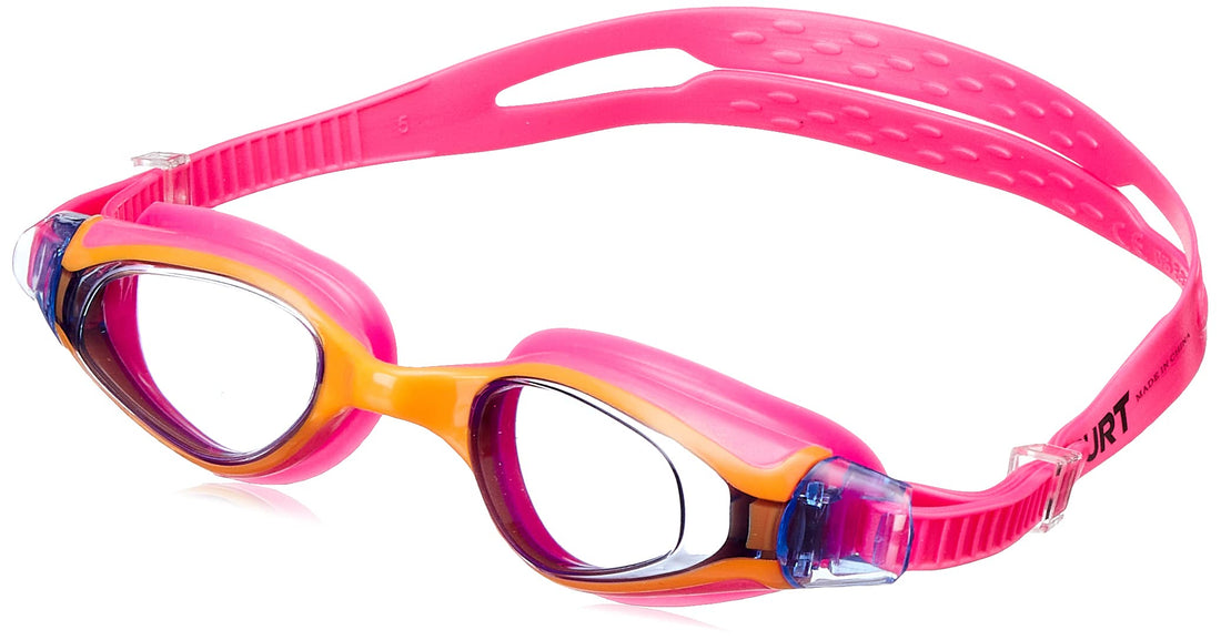 SPURT Swimming Goggles with Blue Lenses TP-24AF-JR Pink and Orange