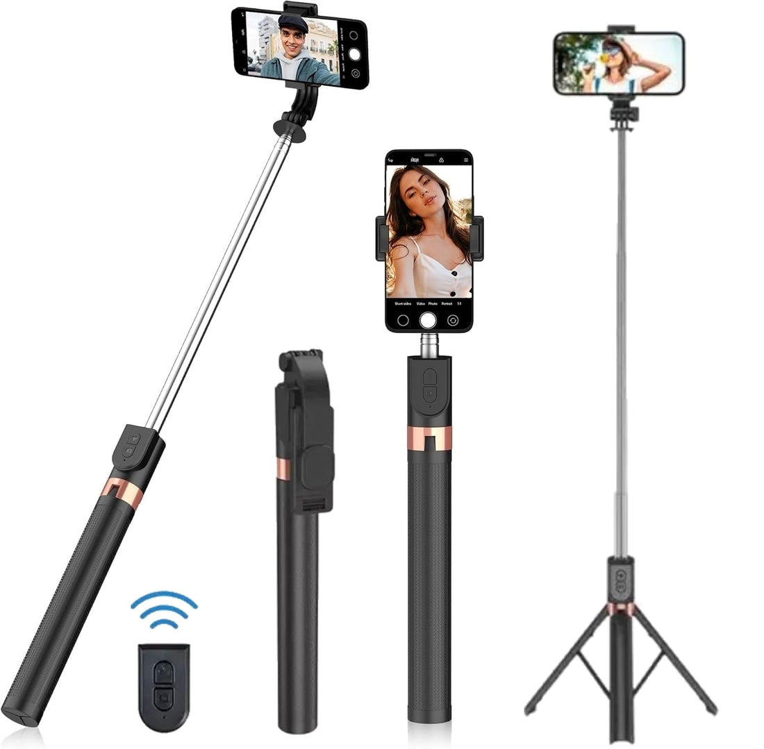 Selfie Stick Tripod 170CM with Wireless Remote, Cellphone Selfie Stick Tripod for iPhone 15/14/14 pro/13/13 Pro/12/11/11 Pro/XS Max/XS/XR/X/8/7 and Android Smartphone (K9)