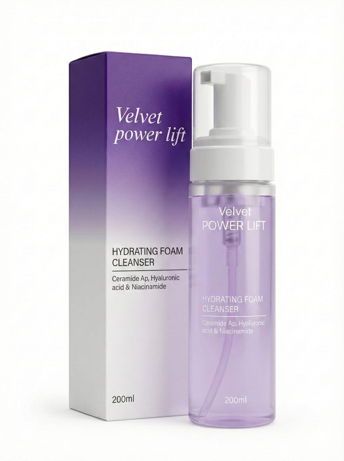 Breezyderm Pharma Velvet Power Lift Hydrating Foam, 200ml