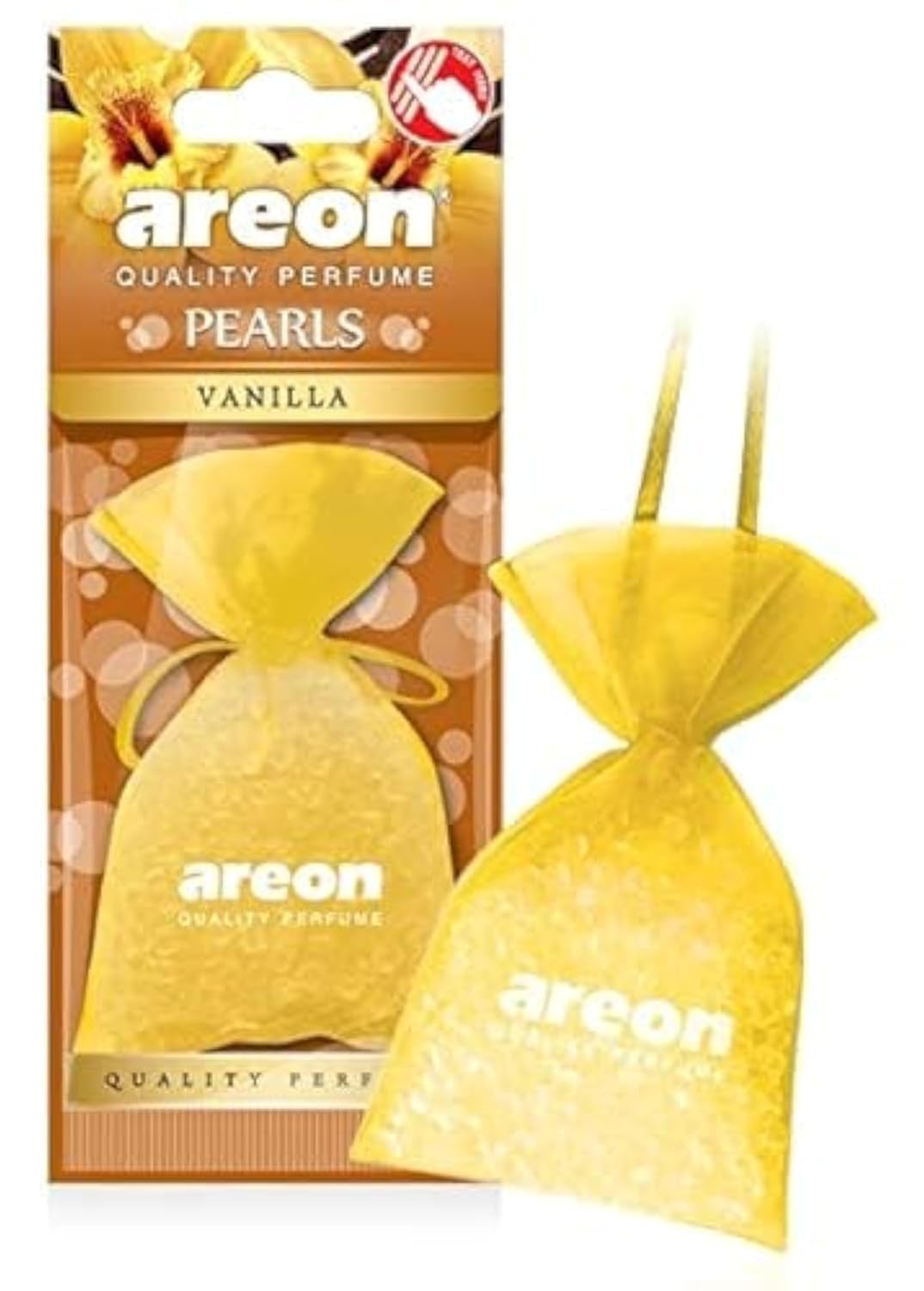 AREON Pearls Car Air Freshener, Vanilla