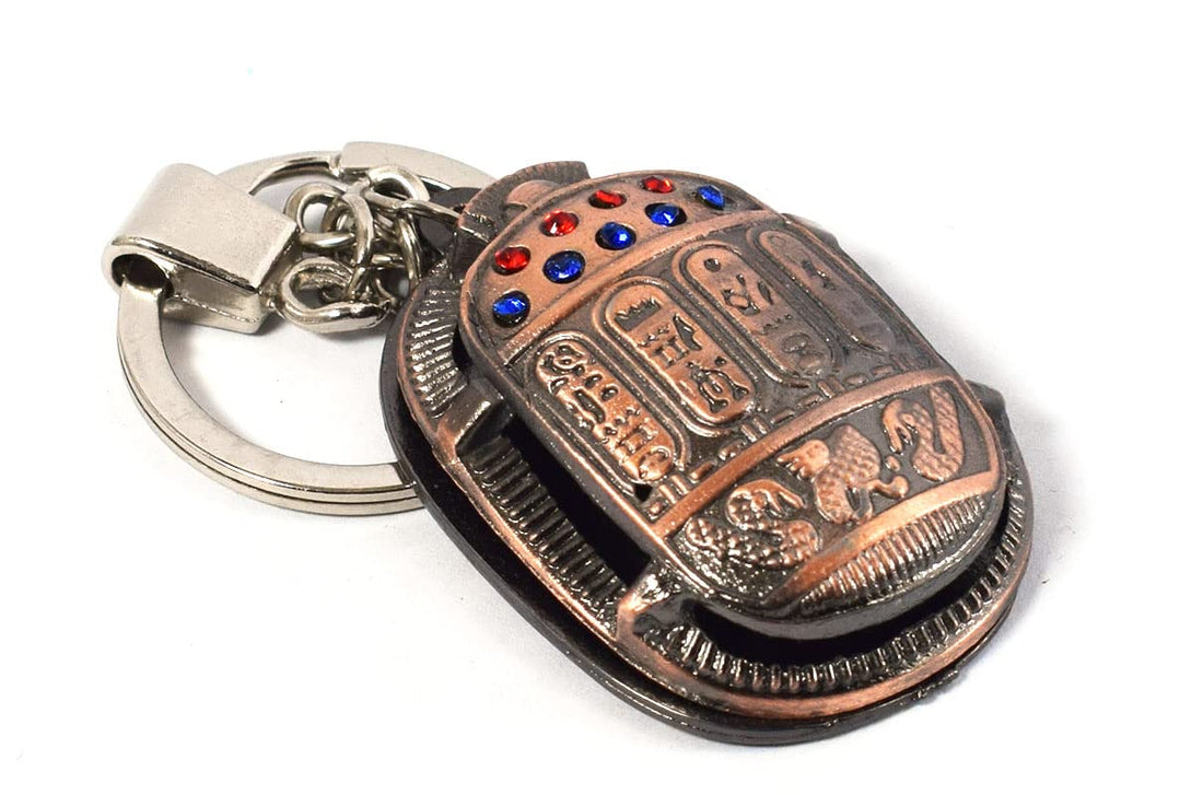 immatgar Pharaonic Big Hollow Scarab keychain Egyptian souvenirs gifts from egypt Authentic Pharaoh