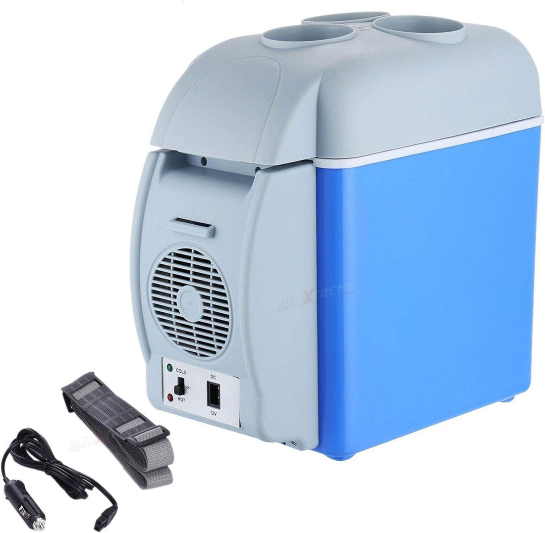 Plan A 12V Car Travel Refrigerator, Portable Car Refrigerator, 7.5L Large Capacity Multifunctional Car Refrigerator, Dual Mode Controlled Cooler and Warmer