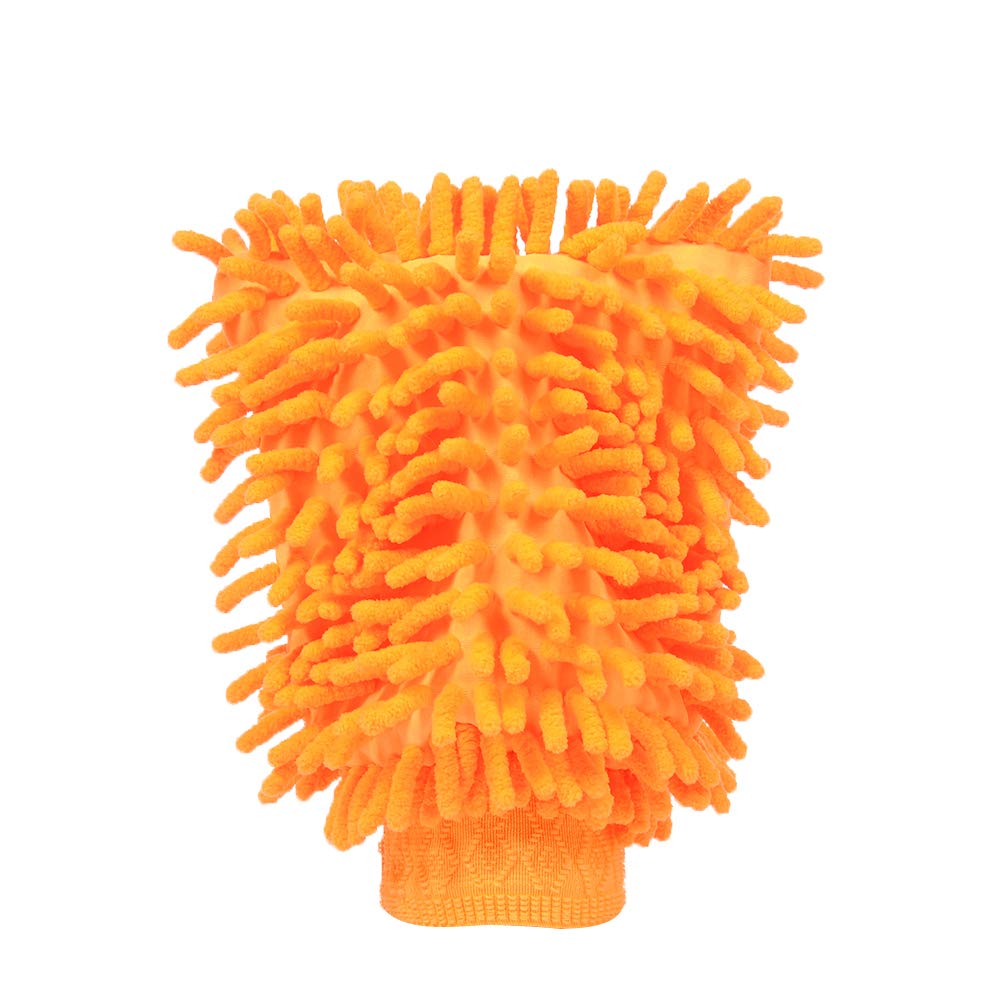 Car Wash Mitt Chenille Microfiber Wash Mitt - Wash Glove - Lint Free - Scratch Free