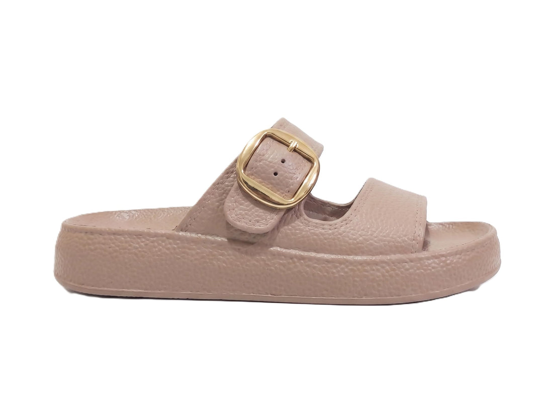 PROJECT Z Women's Geeka Slippers Medical Soft Walk Over Cloud Eva Pure - Women's Slippers Summer High Sole Very Comfortable with Signature Buckle - Size 37-41