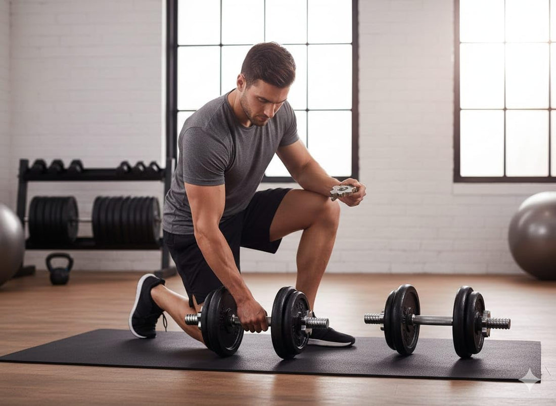 CITY STAR Dumbbell Set 20kg Fitness Dumbbell Set with Connecting Bar Exercise will meet the needs of upper and lower body exercises,