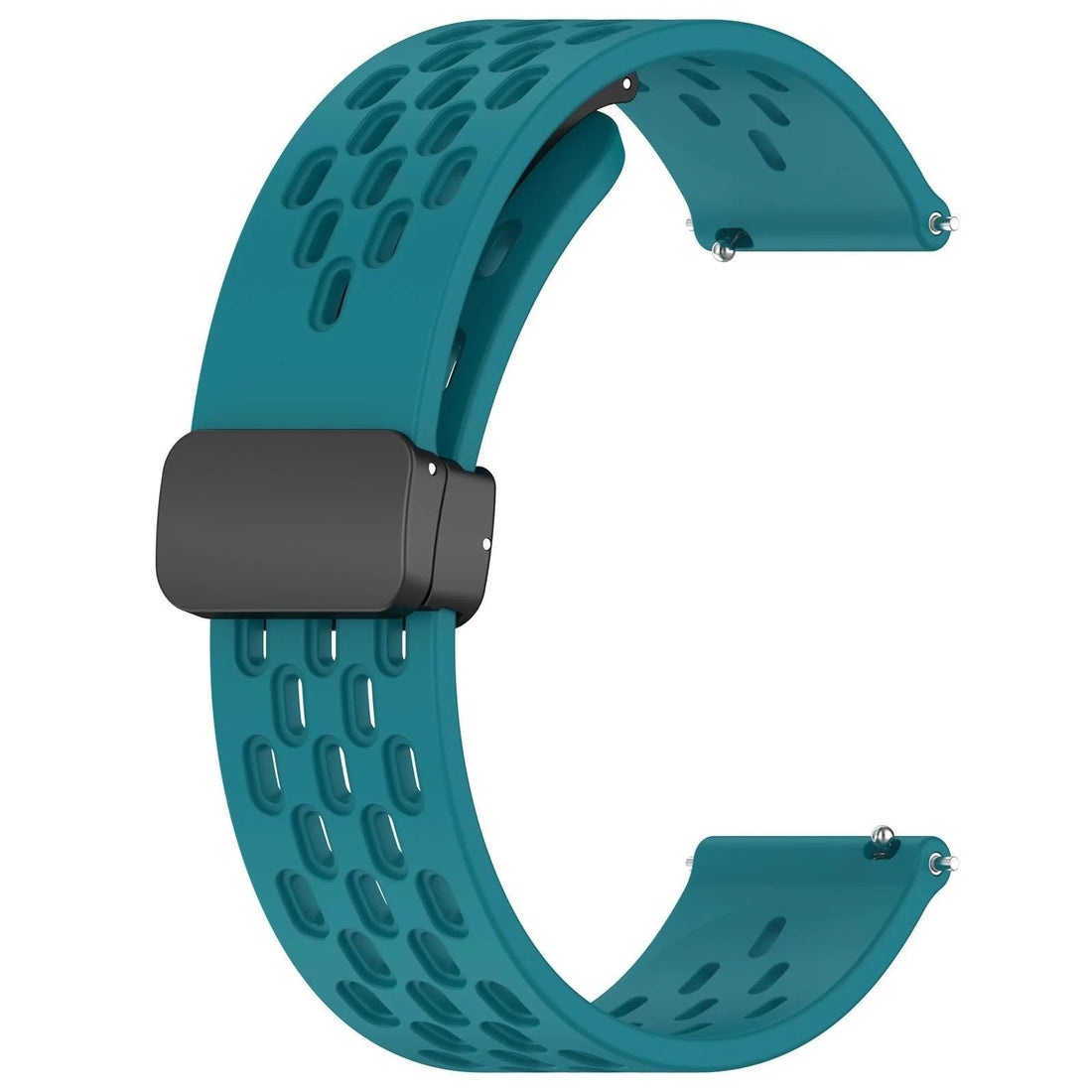 Fekra 22mm Folding Buckle Magnetic Buckle Silicone Strap Band For Huawei Watch GT4 46mm GT3 SE GT2 46mm / GT2 Pro / GT2 GT3 46mm / Buds