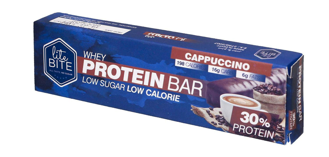 Lite Bite Cappuccino Whey Protein Bar 70 Grams