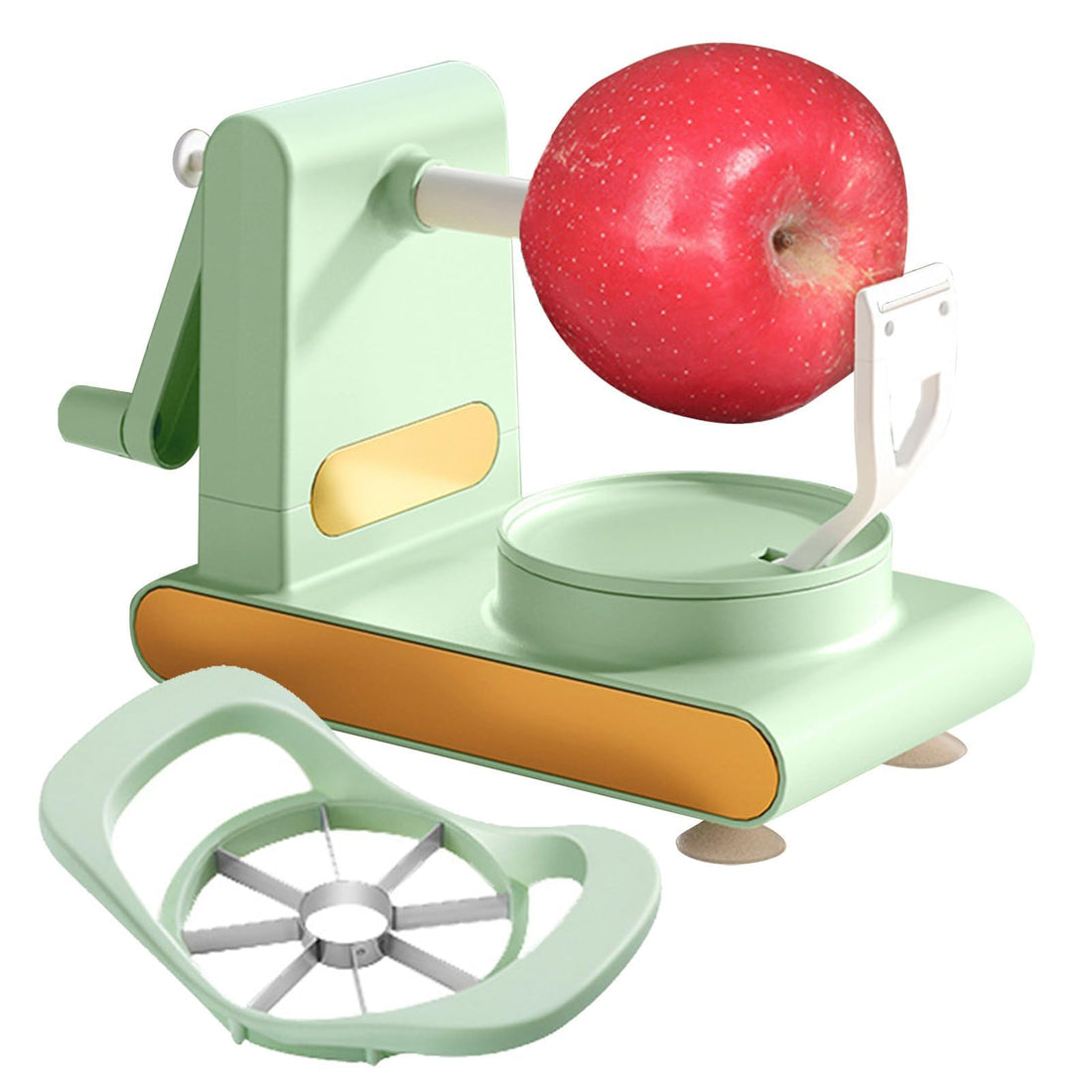 HOXSURY 2024 Upgrade Hand Peeler Fruit Peeler Machine,Multi Fruit Peeler, Home Essentials Multi-Fruit Peeler,Stainless Steel Fruit and Vegetable Peeler for Potatoes, Apples (Pack of 2,Light Green)