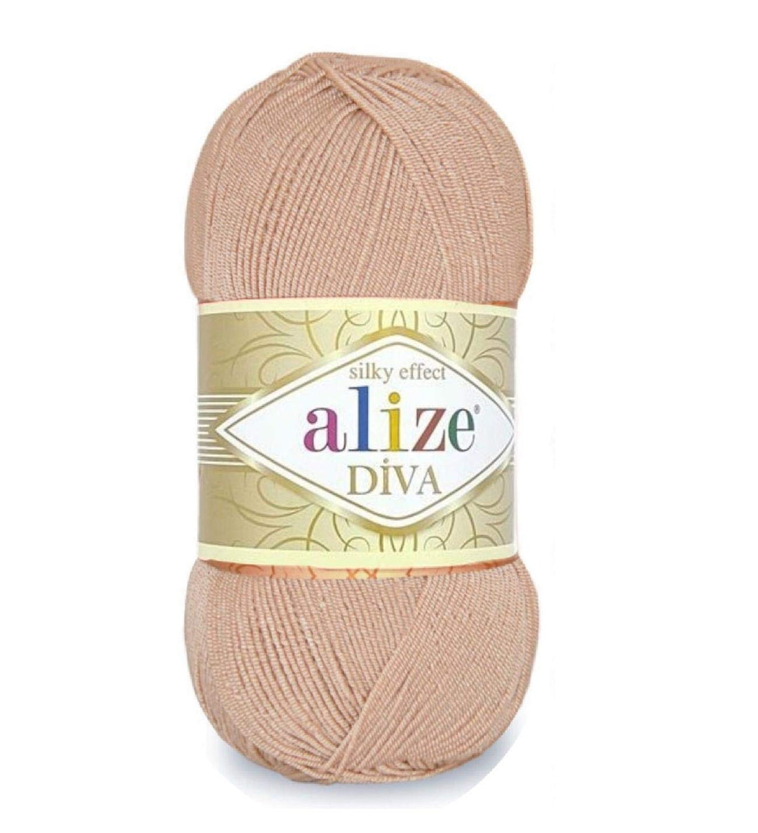 Alize Diva Silk Effect Mocha Brown No.369 Crochet and Knitting Yarn