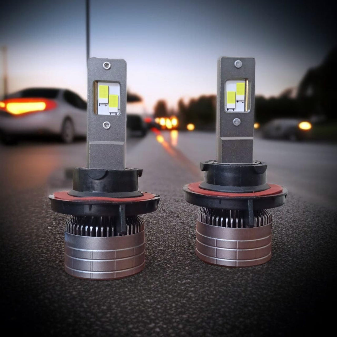 T8 PRO LED Car Headlight Bulbs, 65W 65000 Lumen, 12V-36V, Built-in Cooling Fan, Aluminium Body (H13/9008)