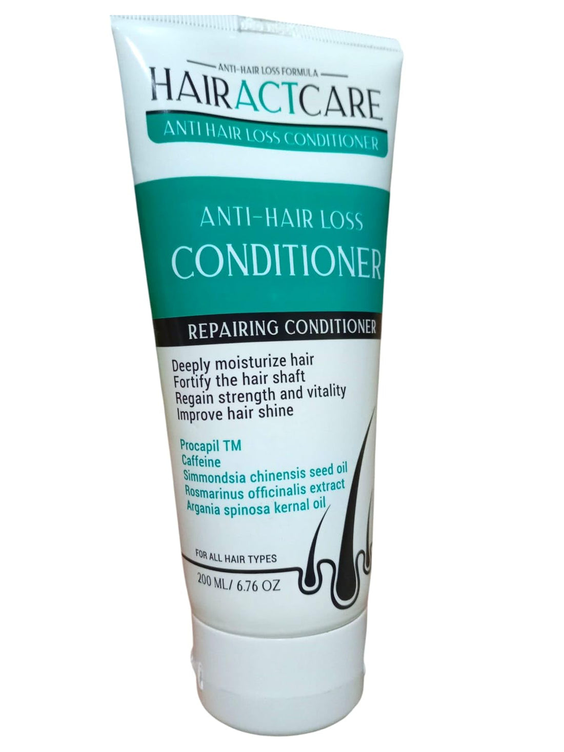 HAIRACTCARE ALL-INCLUSIVE HAIR CARE CONDITIONER – DEEP HYDRATE, NATURAL SHINE, AND FALL PROTECTION – 200 ML I BY AL-SHABRAWINI