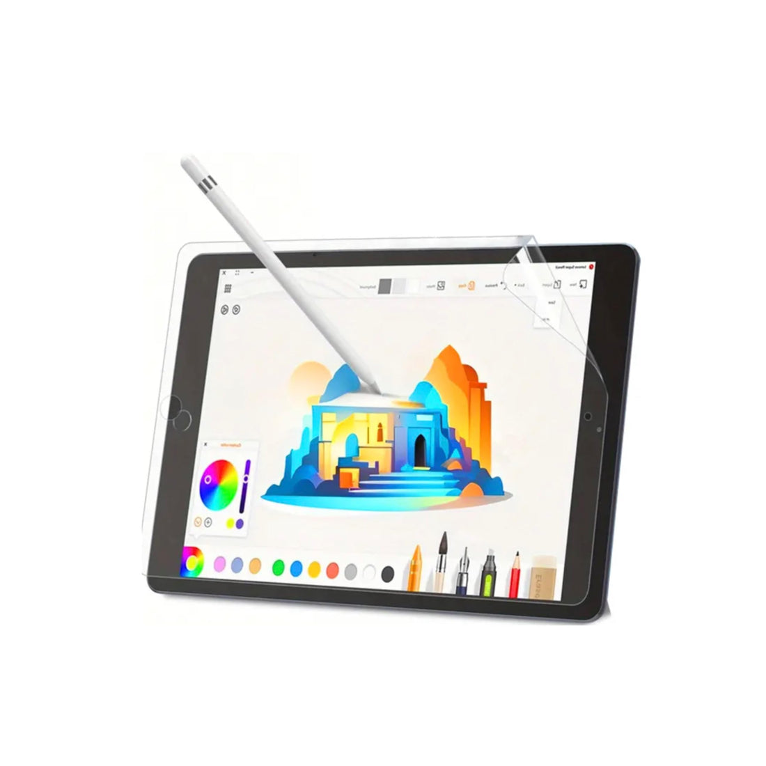 Paper Texture Screen Protector compatible with iPad Pro 11 inch, 2024/2022/2021/2020/2018, Matte Surface, PET Material, Feels Like Writing on Paper