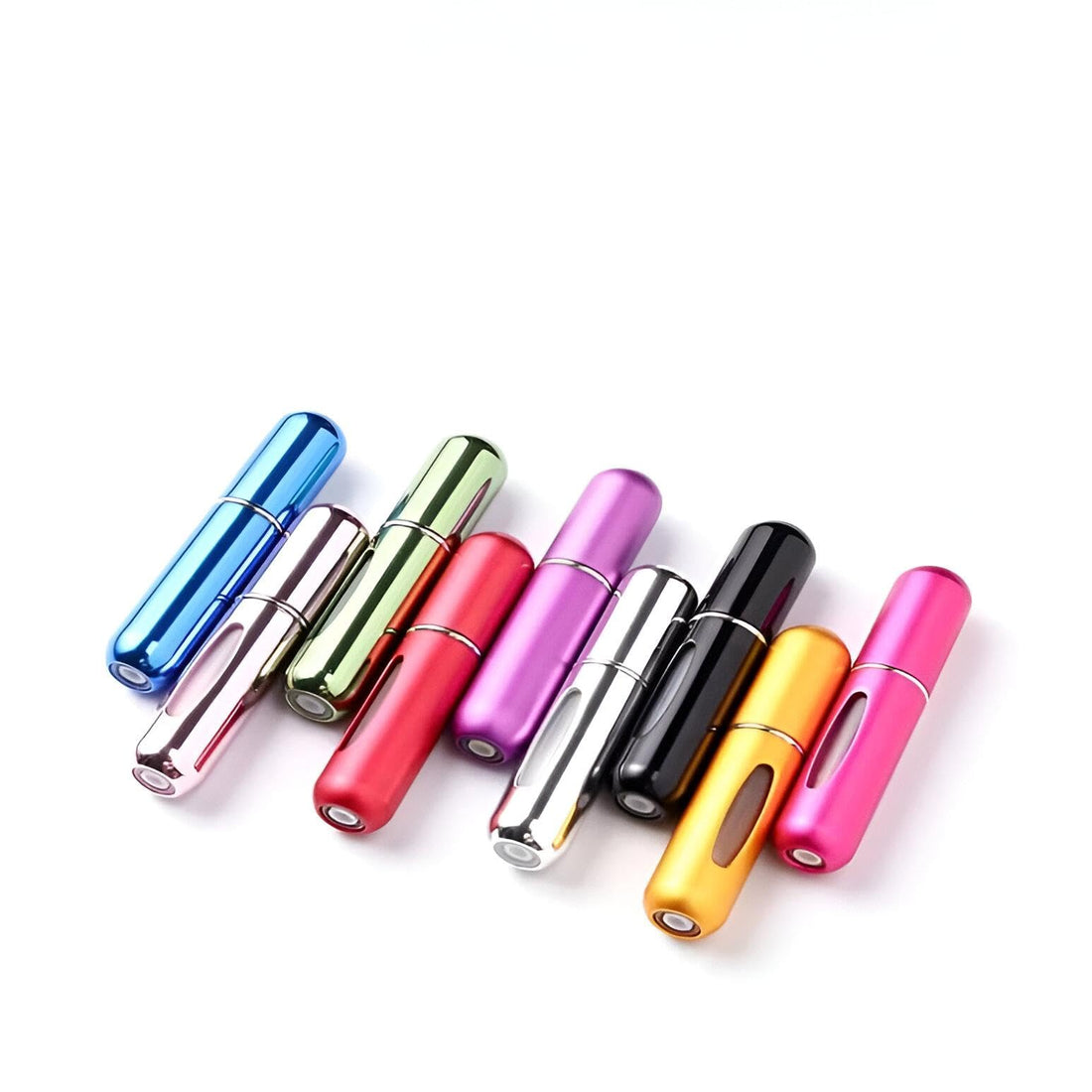 Portable Spray Bottles - Reusable Small Dispensers for Perfumes, Aftershaves, and Body Sprays, Set of 5 for Convenient Travel and Short Trips