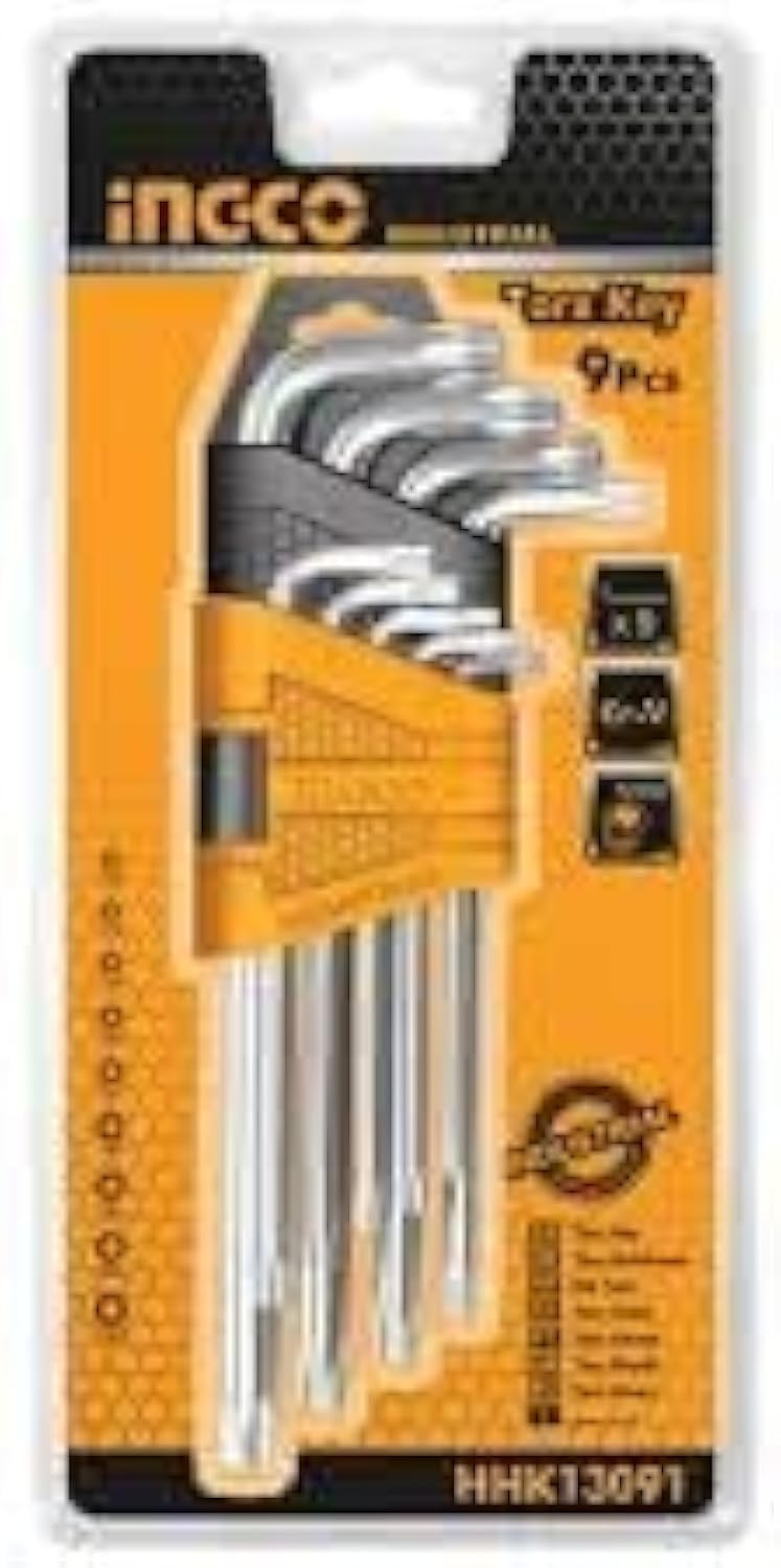 Ingco HHK13091 Malfah Enterprises 9-Piece Hex Key Set (Torx)