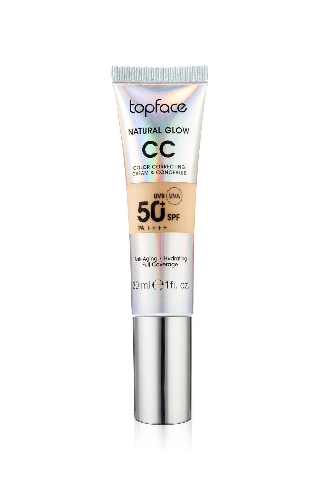 Topface Natural Glow CC color correcting Cream & concealer 50+ SPF -008