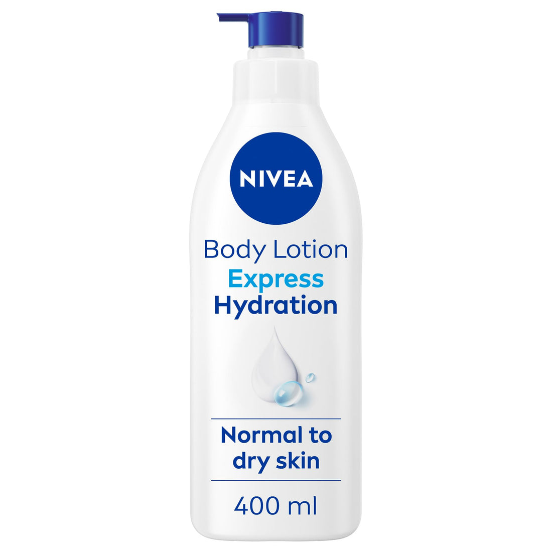 NIVEA Body Lotion for Normal to Dry Skin, Express Hydration, with Deep Moisture Serum and Sea Minerals, 48H Moisture Care, 400ml