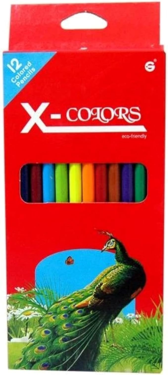Wooden X-3A 12 long Colored Pencils