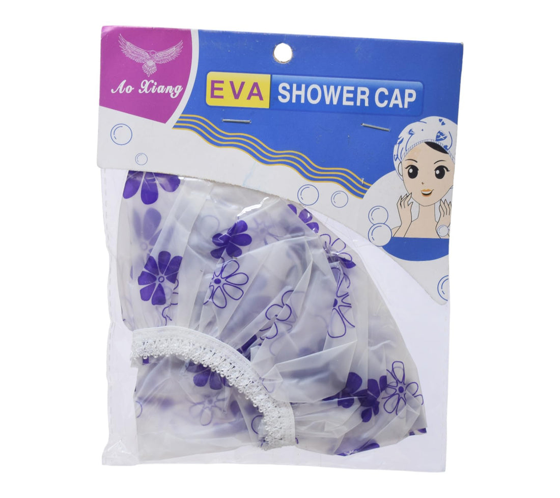 Eva Girls Shower Cap - Blue
